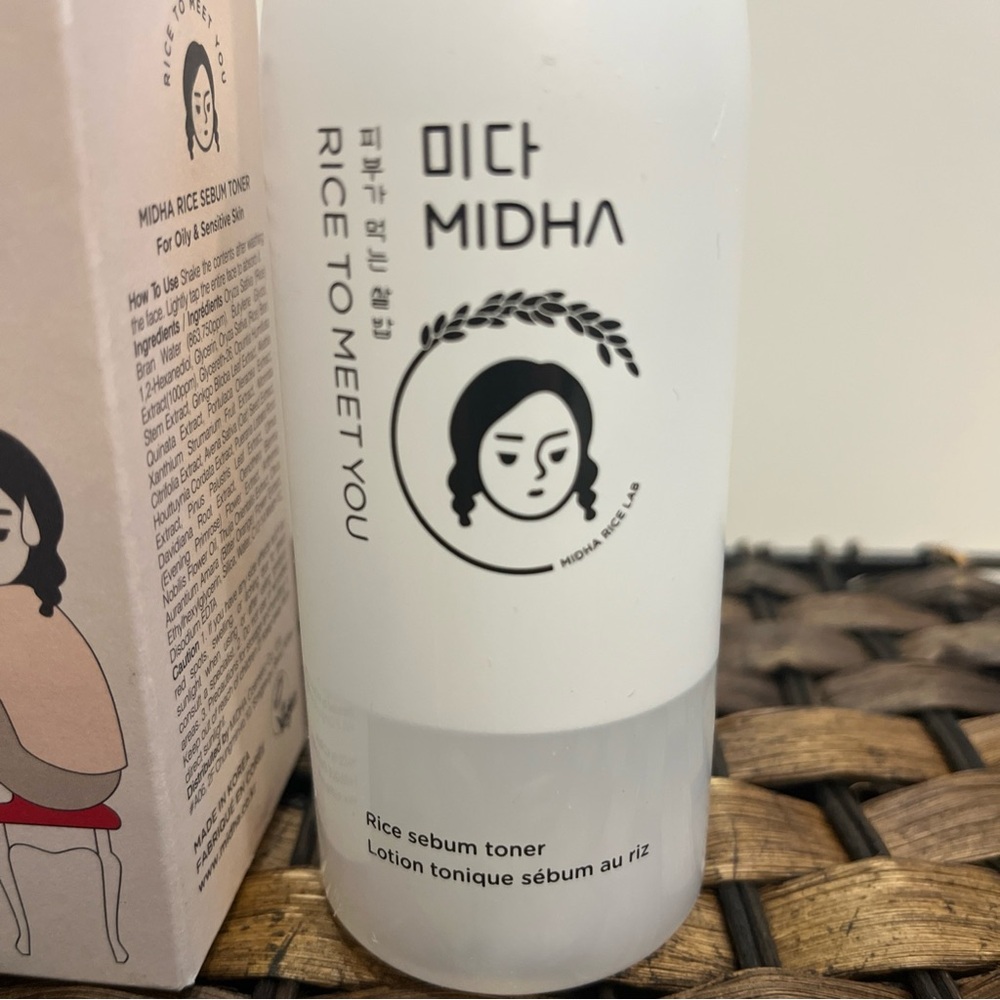 MIDHA Rice Sebum Toner 200ml / 6.76oz 80% Rice Oil For Oily & Sensitive Skin New - Picture 8 of 8
